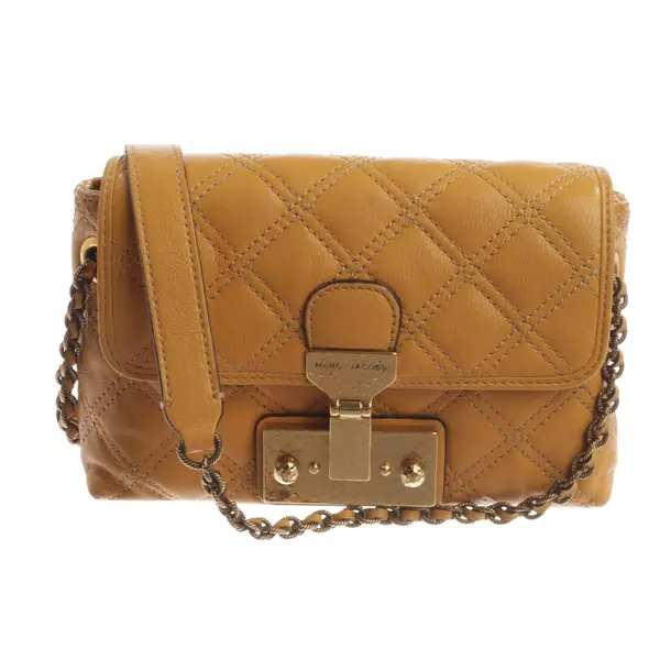 Schultertasche, in Orange, Leder, Marc Jacobs