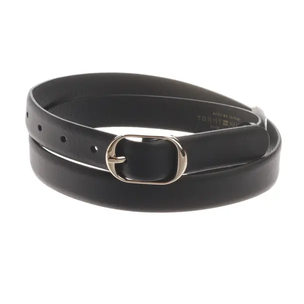 Belt, in Black, Leather, Tommy Hilfiger