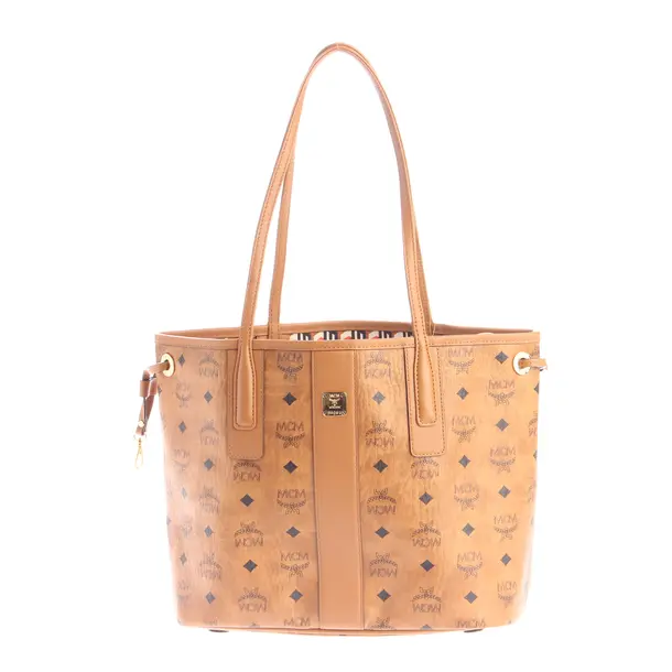 Shopper, in Hellbraun, Leder, MCM