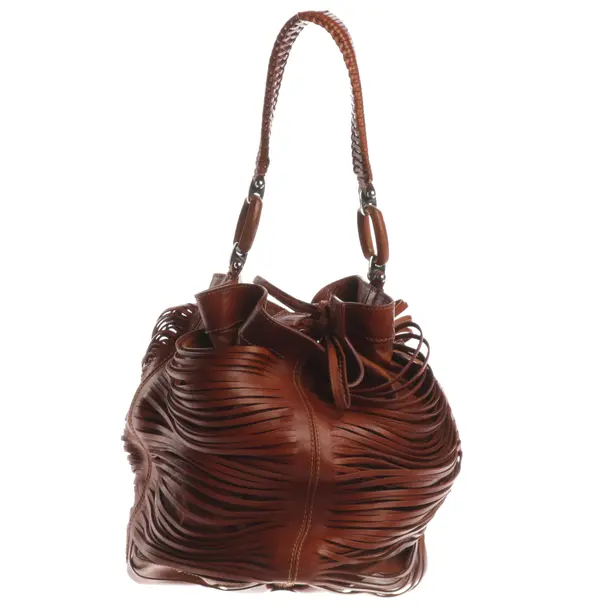Shoulder Bag, in Brown, Leather, Ermanno Scervino