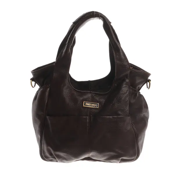 Shoulder Bag, in Brown, Leather, Jimmy Choo