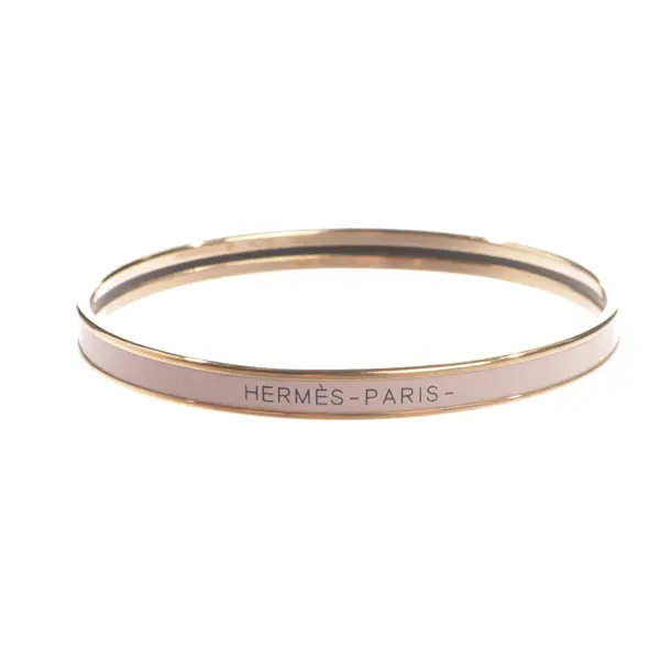 Bangle, in Light Pink, Metal (metallic, metallized), Hermès