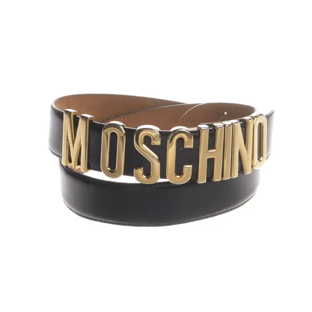 Gürtel, in Schwarz, Leder, Moschino