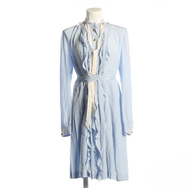 Dress, in Light Blue, Silk, Miu Miu