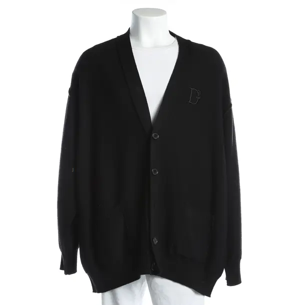 Cardigan, in Black, Wool, Dsquared