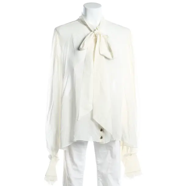 Bluse, in Beige, Seide, Balmain