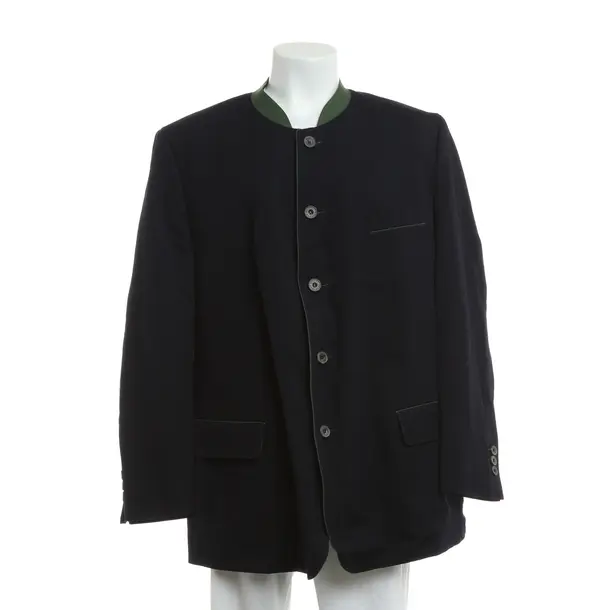 Mid-Season Jacket, in Navy, Wool, Habsburg