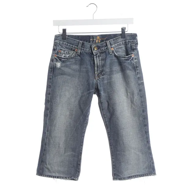 Bermuda Shorts, in Blue, Baumwolle, 7 for all mankind