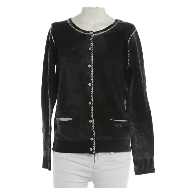 Cardigan, in Gray, Wool, six-o-seven