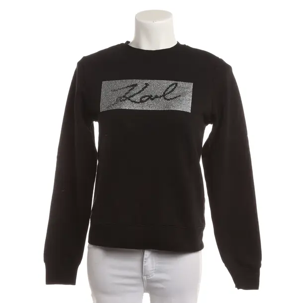 Sweatshirt, in Schwarz, Baumwolle, Karl Lagerfeld