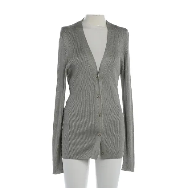 Cardigan, in Silver, Polyester, Fabiana Filippi