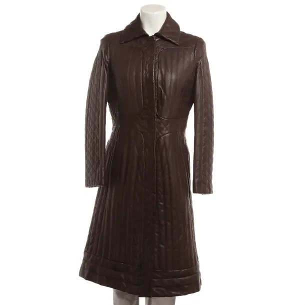 Leather Coat, in Brown, Leather, Aigner