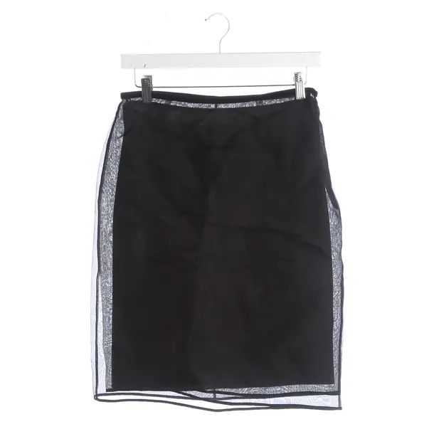 Rock, in Schwarz, Seide, Helmut Lang