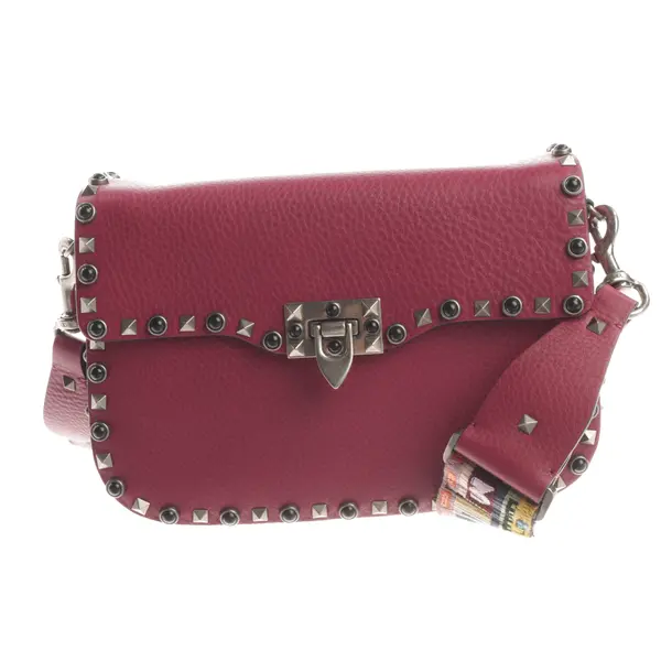 Shoulder Bag, in Bordeaux, Leather, Valentino