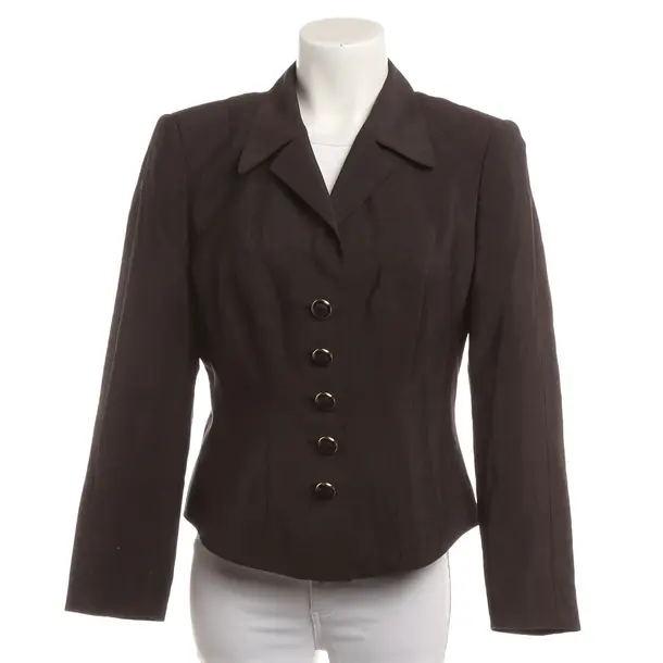 Blazer, in Dark Brown, Wool, Escada