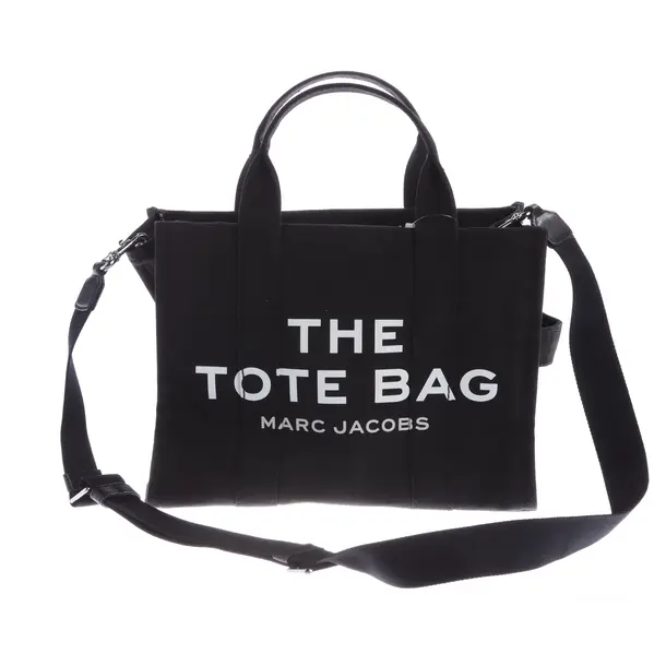 Handtasche, in Schwarz, Baumwolle, Marc Jacobs