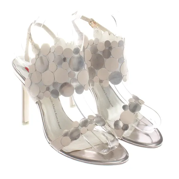 Heeled Sandals, in Silver, Högl