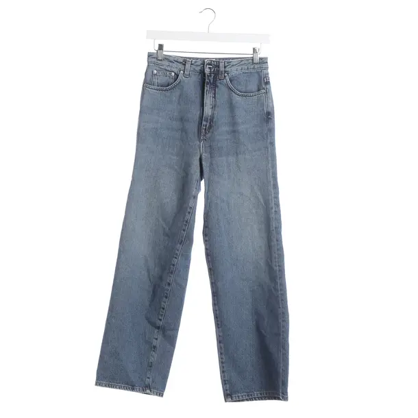 Straight Fit Jeans, in Blue, Cotton, Totême