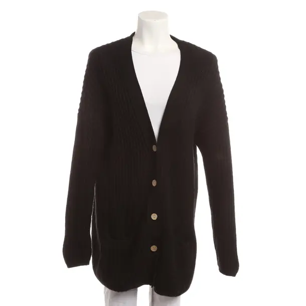 Strickjacke, in Schwarz, Wolle, Herzensangelegenheit