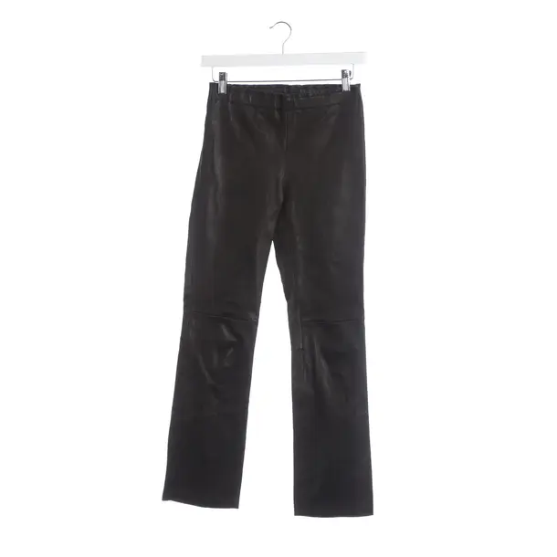 Hose, in Dunkelbraun, Leder, Stouls