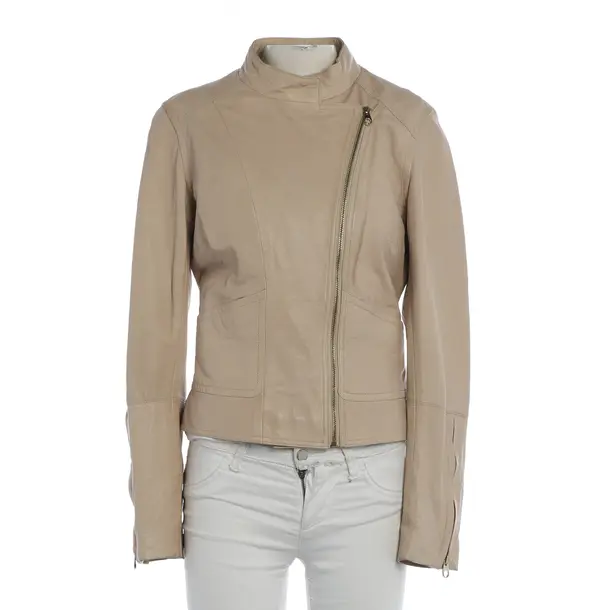 LeatherJacket, in Beige, Leather, Ted Baker