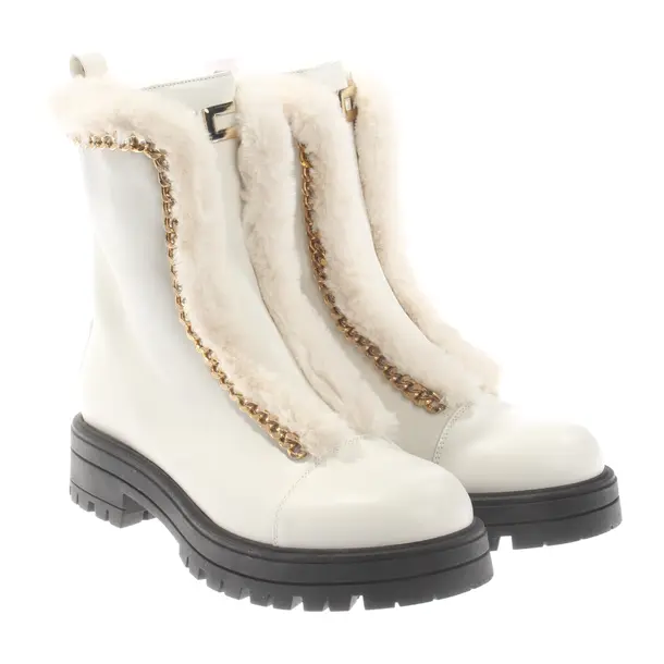 Ankle Boots, in White, Elisabetta Franchi