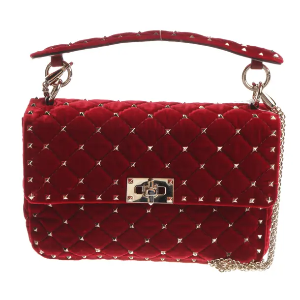 Borsa a cinture a tracolla, in Rosso, Velluto, Valentino