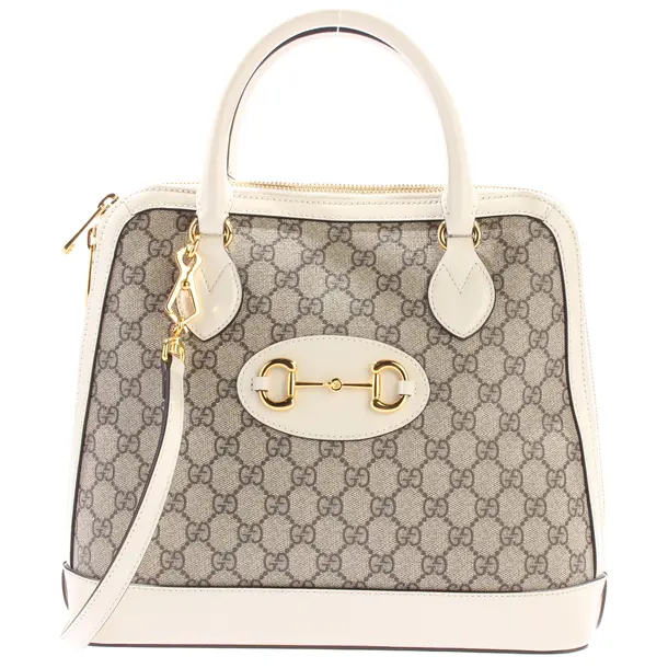 Handbag, in Beige, Leather, Gucci