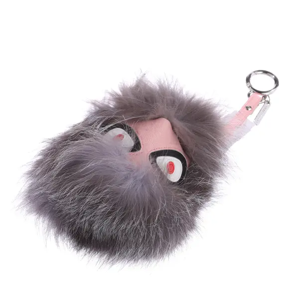 Keyring, in Multicolored, Fur, Fendi