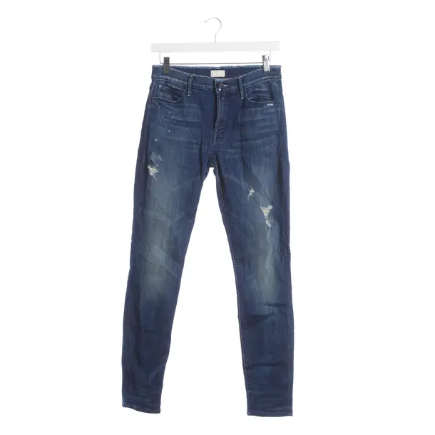 Skinny Jeans, in Blue, Cotton, Mother