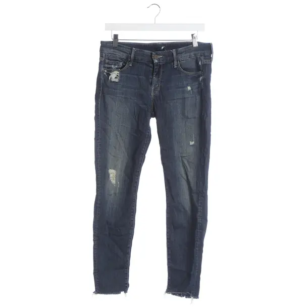 Skinny Jeans, in Navy, Cotton, Mother