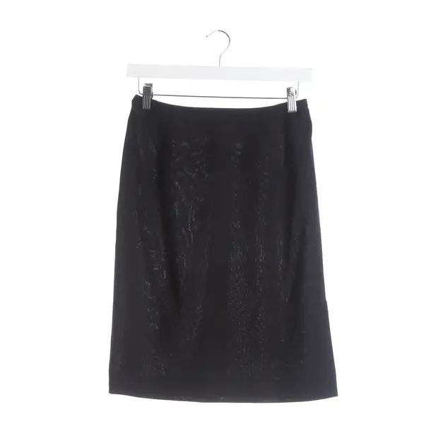 Skirt, in Black, Wool, Windsor