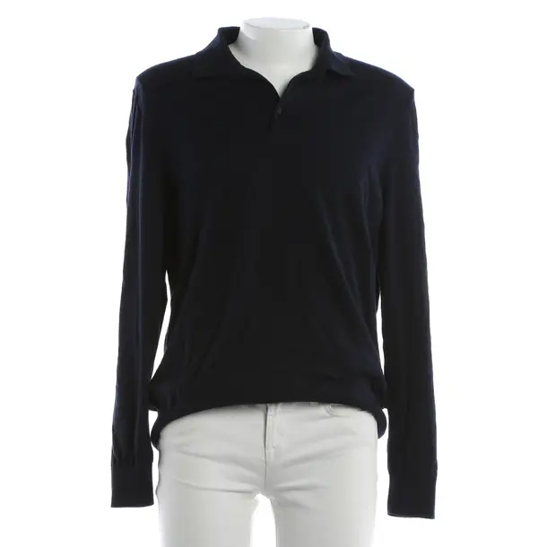 Long Sleeve Shirt, in Navy, Cotton, Hugo Boss Black Label
