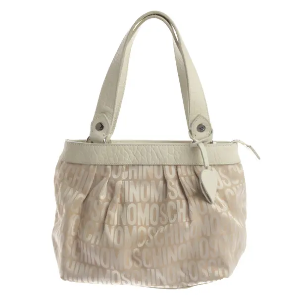 Schultertasche, in Beige, Polyester, Moschino