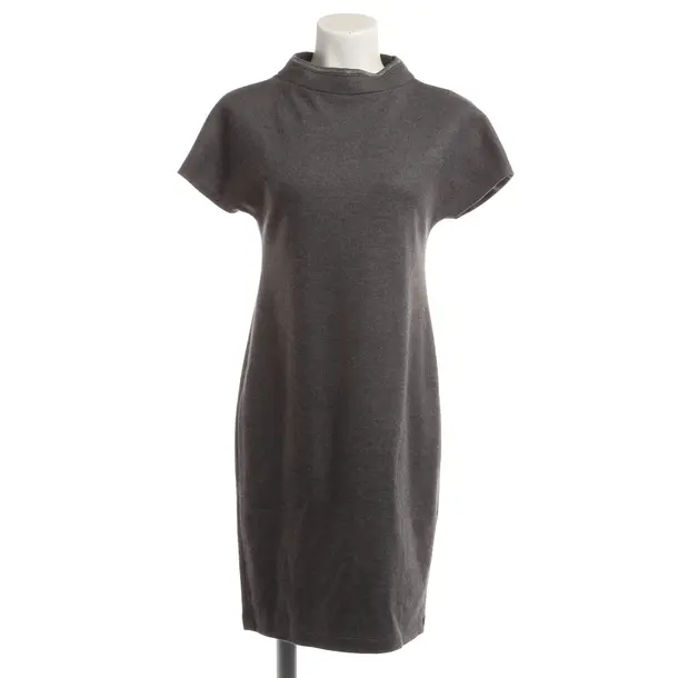 Dress, in Gray, Wool, Brunello Cucinelli