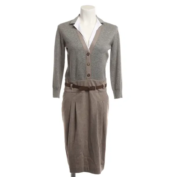 Kleid, in Grau, Wolle, Fabiana Filippi