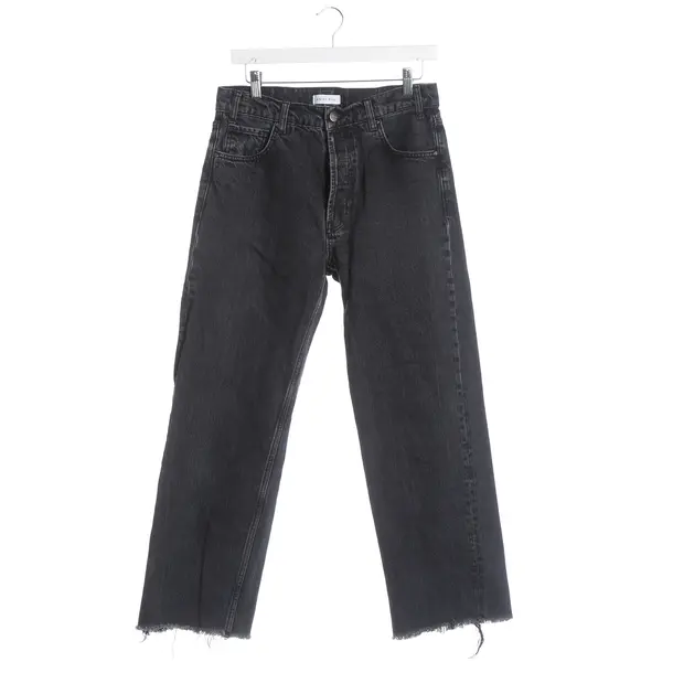 Jeans Straight Fit, in Schwarz, Baumwolle, Anine Bing