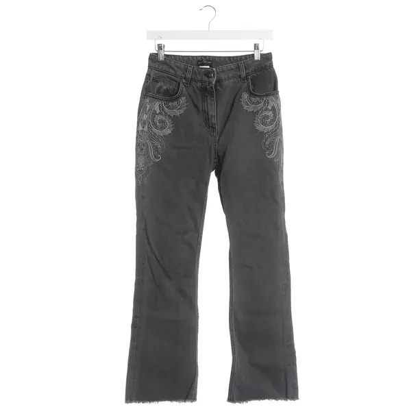Straight Fit Jeans, in Gray, Cotton, Etro