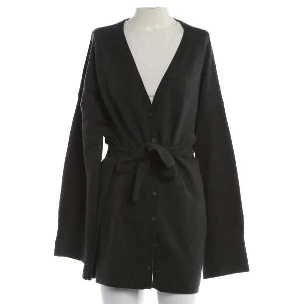 Cardigan, in Gray, Wool, SoSue