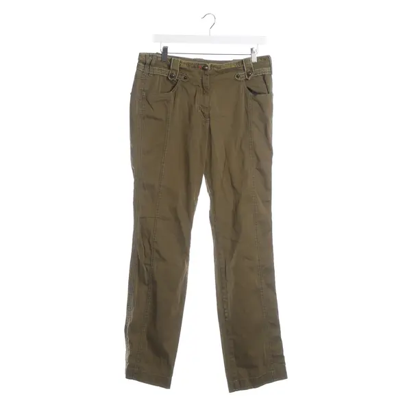 Pants, in Olive Green, Cotton, Marc Cain