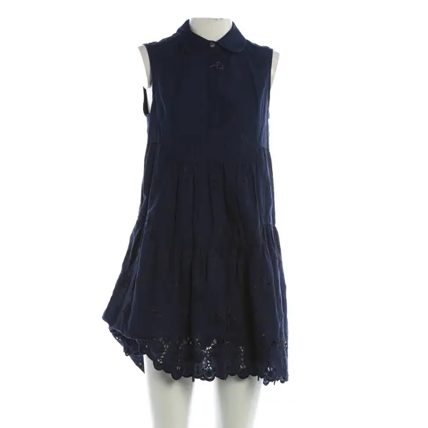 Dress, in Navy, Cotton, Diane von Furstenberg