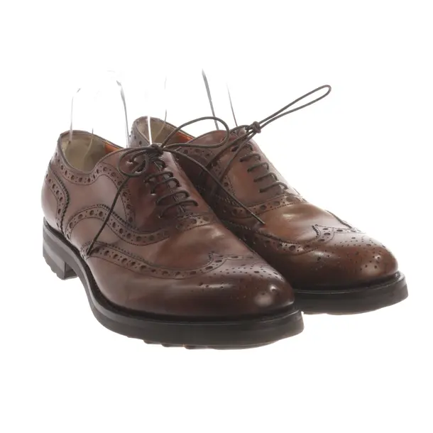Schnürschuhe, in Braun, Santoni