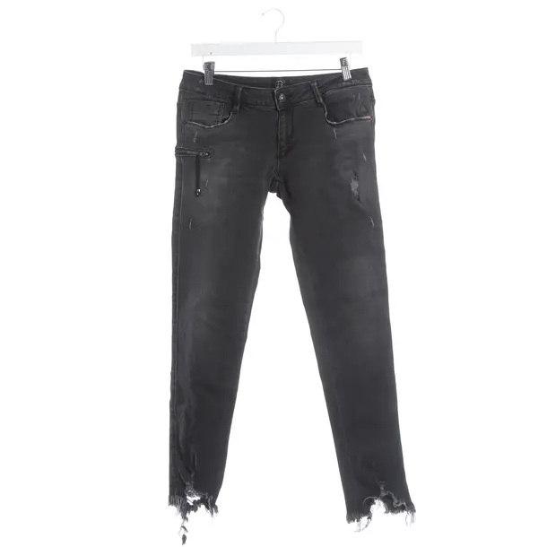 Skinny Jeans, in Dark Gray, Cotton, Elias Rumelis