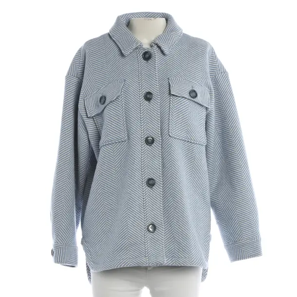 Mid-Season Jacket, in Blue, Wool, Mrs & Hugs