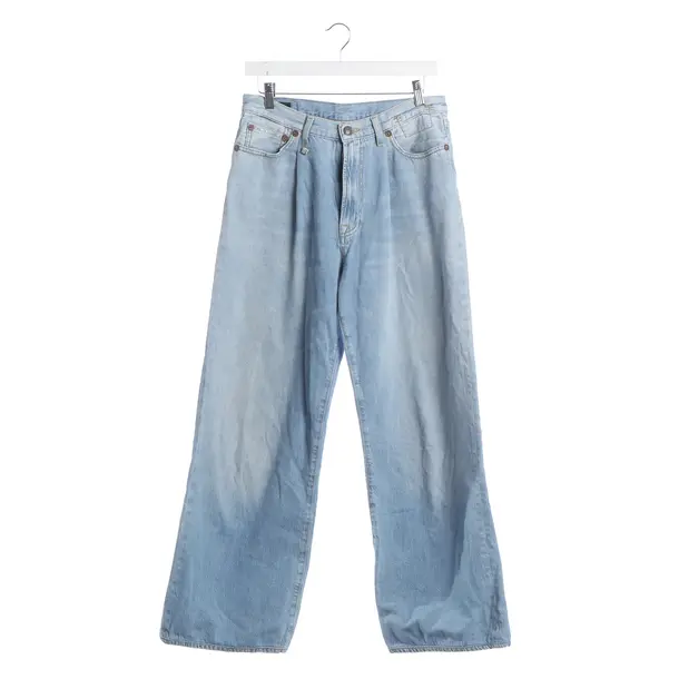 Straight Fit Jeans, in Light Blue, Cotton, R13