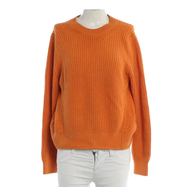 Pullover, in Orange, Baumwolle, Closed