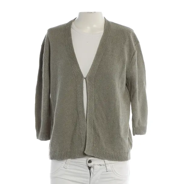 Cardigan, in Light Green, Linen, Hemisphere