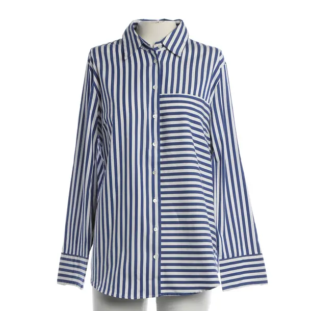 Blouse, in Blue, Cotton, Van Laack