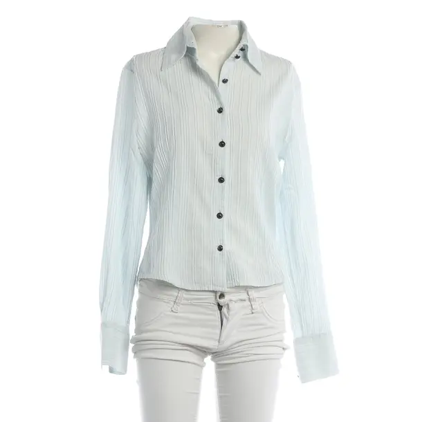 Camicetta, in Azzurro, Cotone, Versace Jeans Couture