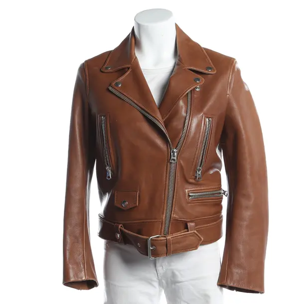 Giacca in pelle, in Marrone chiaro, Pelle, Studi Acne